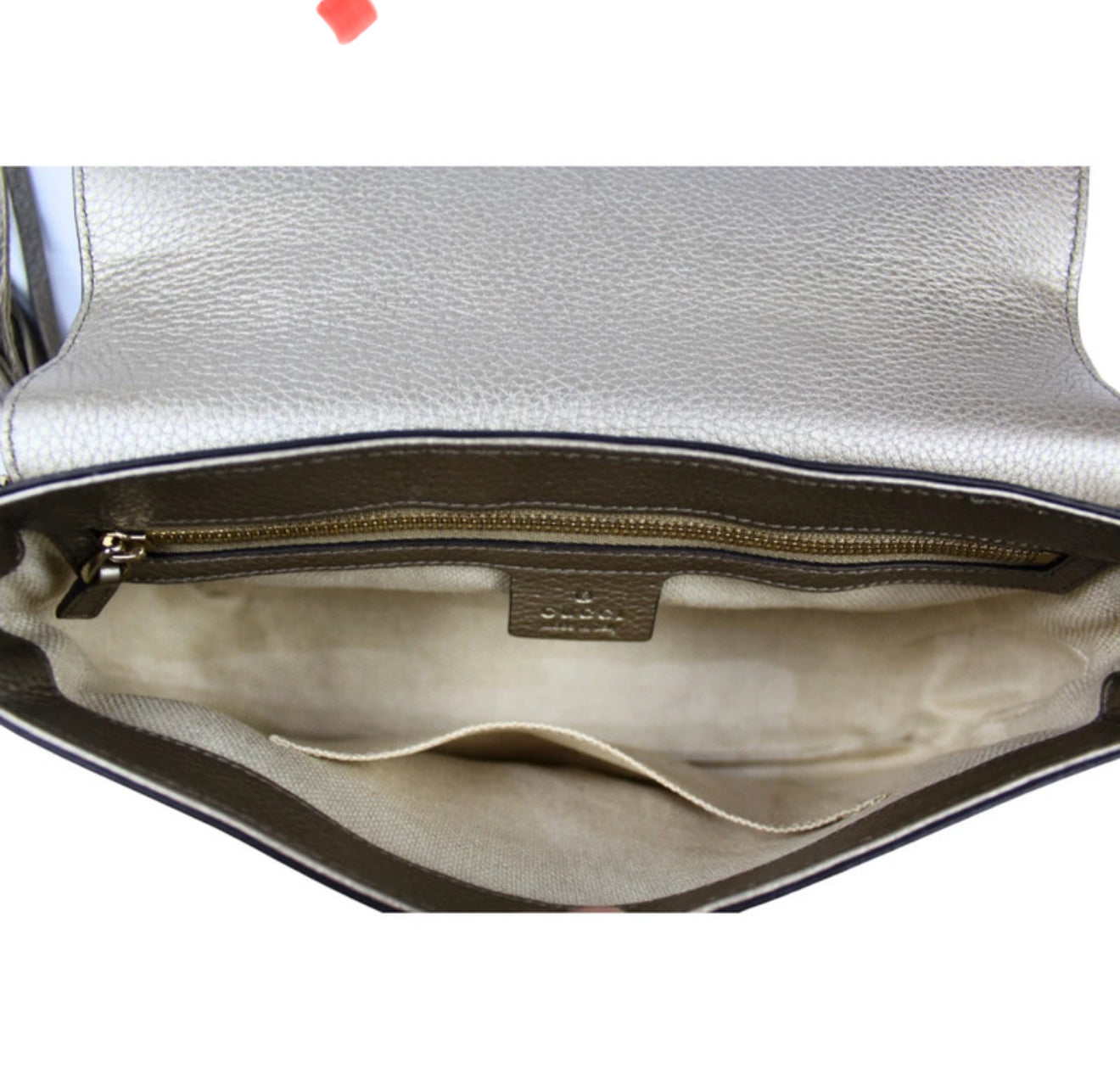 Gucci Soho Flap Disco – Metallic Leather (Gold / Silver)