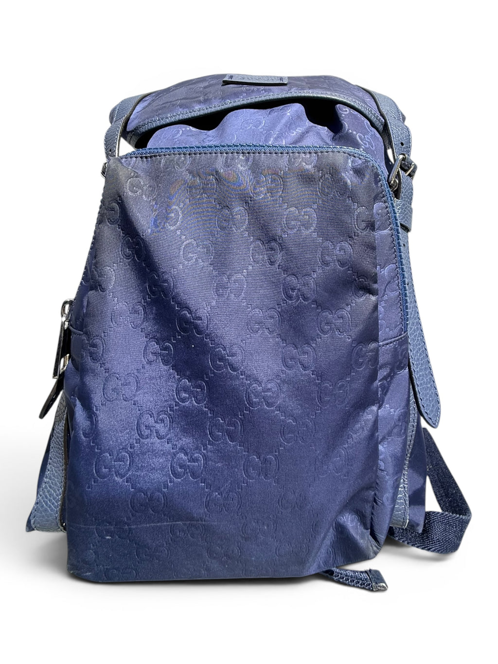 Gucci GG Nylon Backpack – Navy Blue