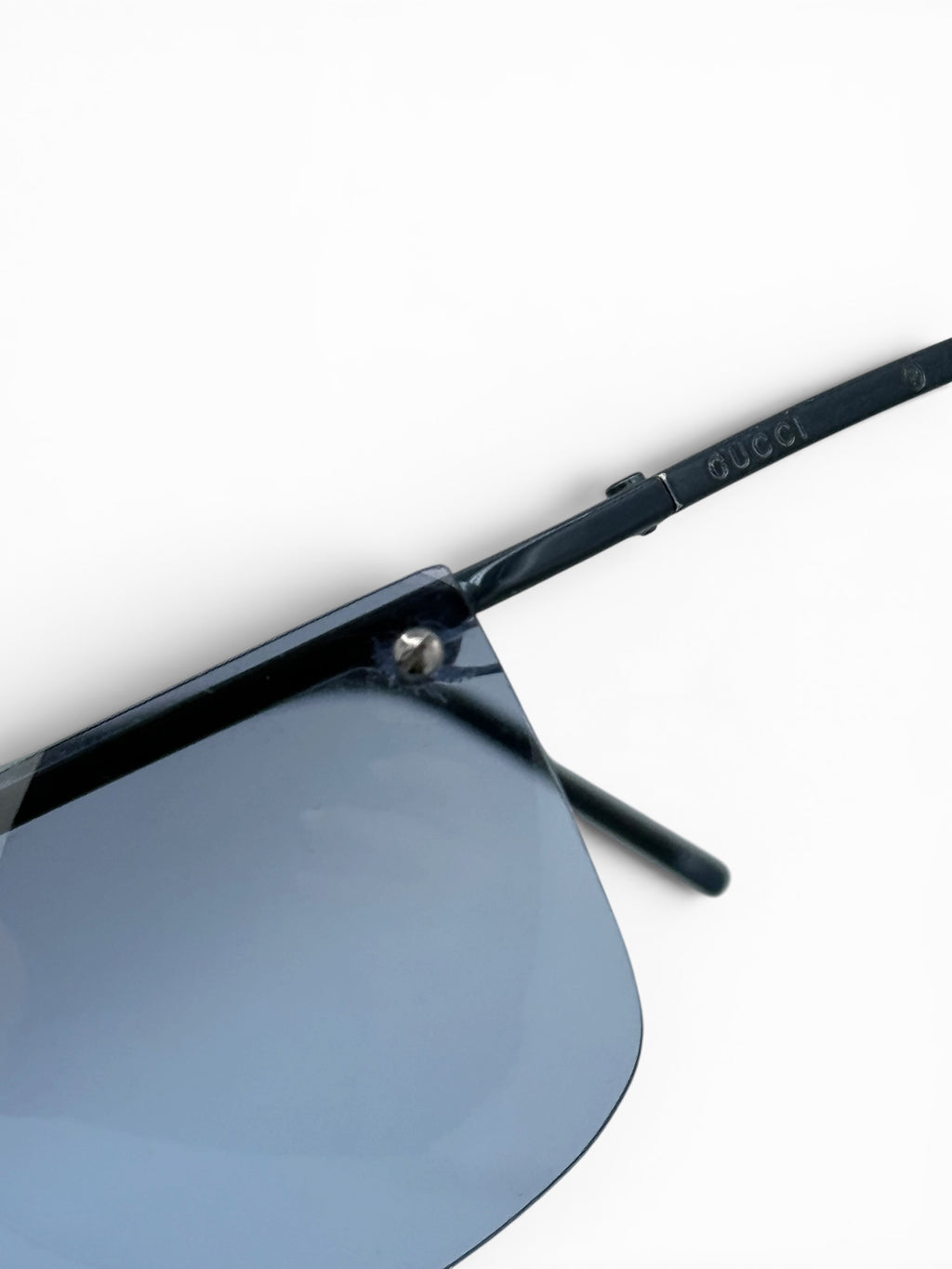 Gucci vintage sunglasses blue FW2000 - Frameless - Tom Ford Era
