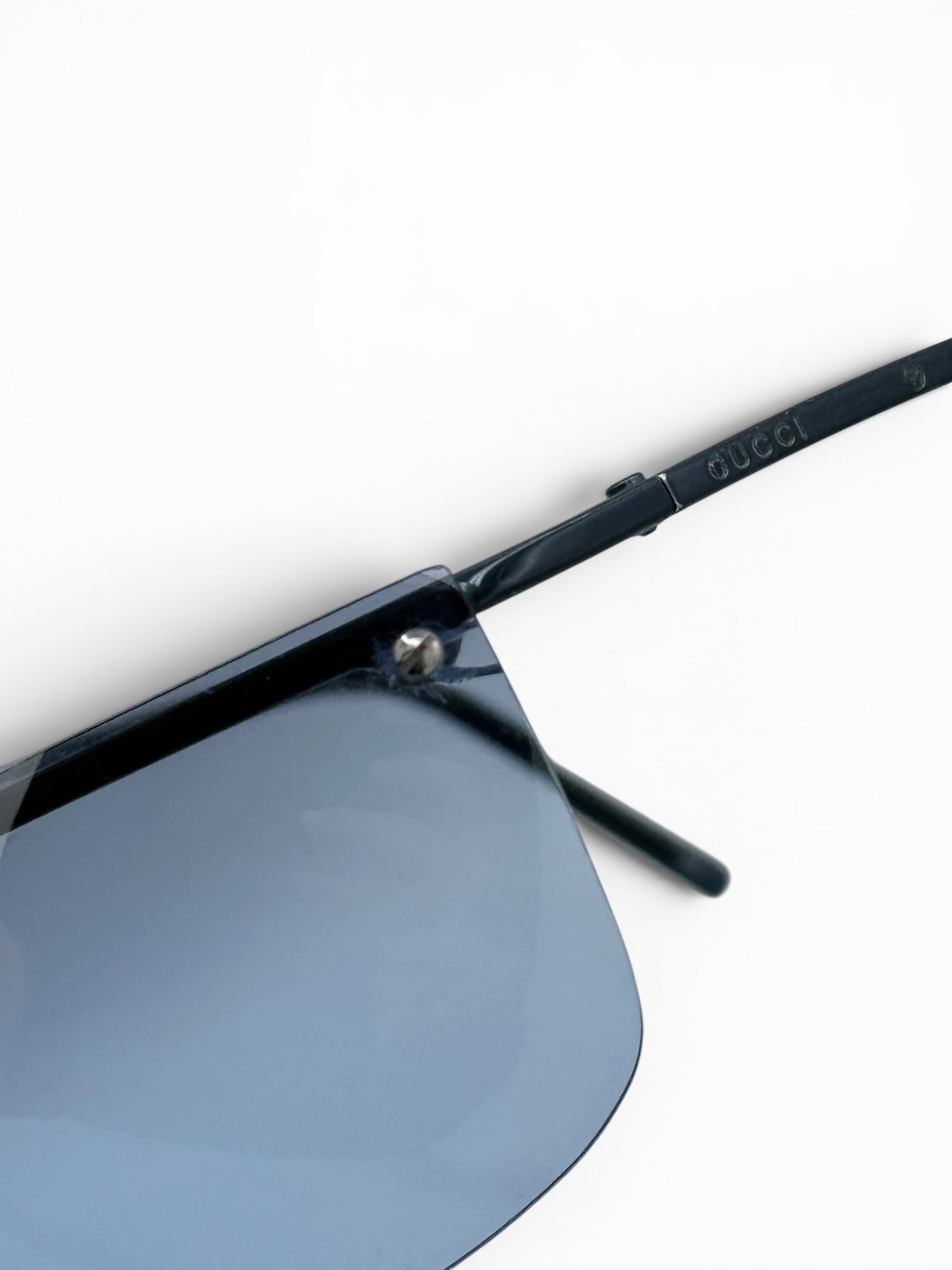 Gucci vintage sunglasses blue FW2000 - Frameless - Tom Ford Era