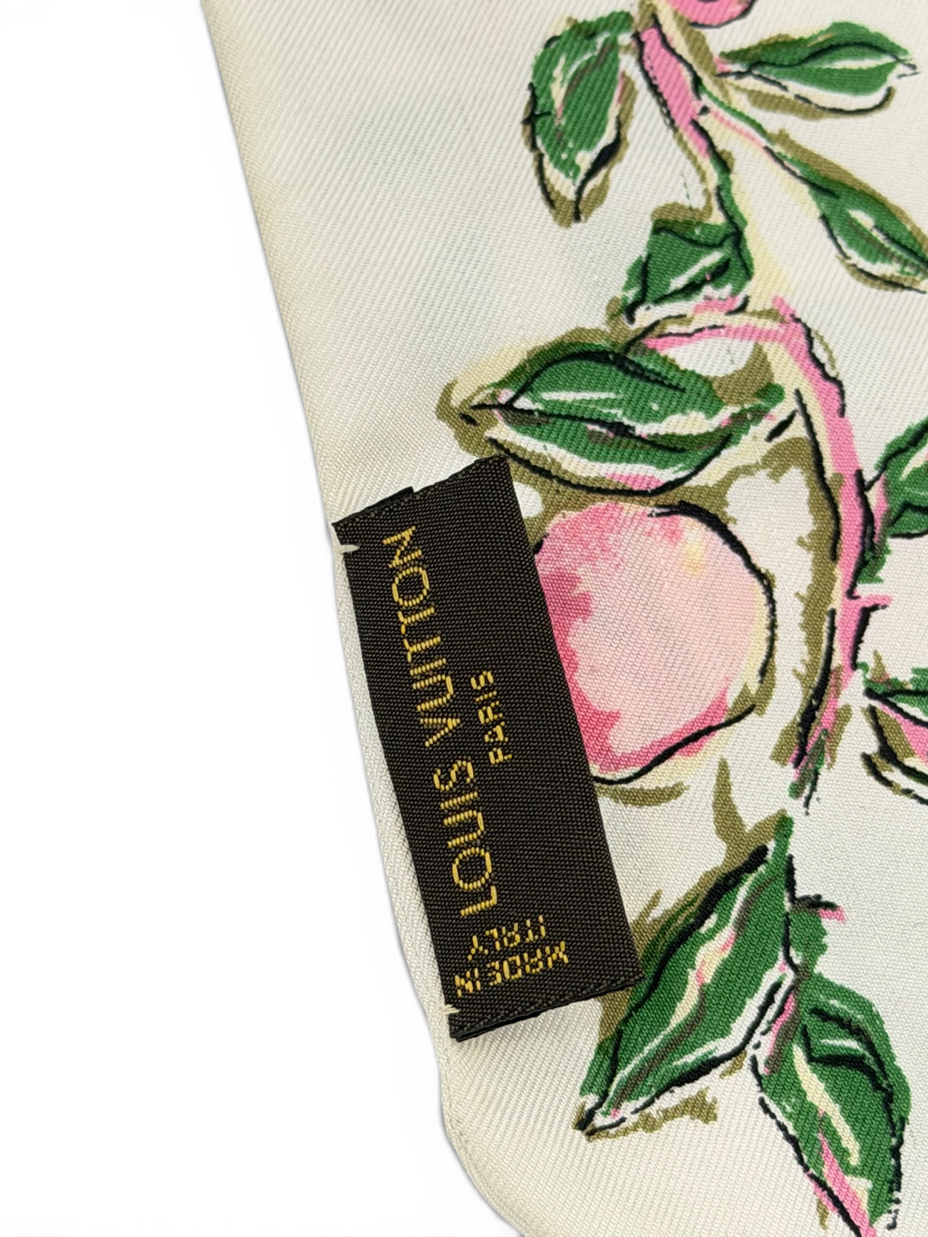 Louis Vuitton pink floral silk bandeau