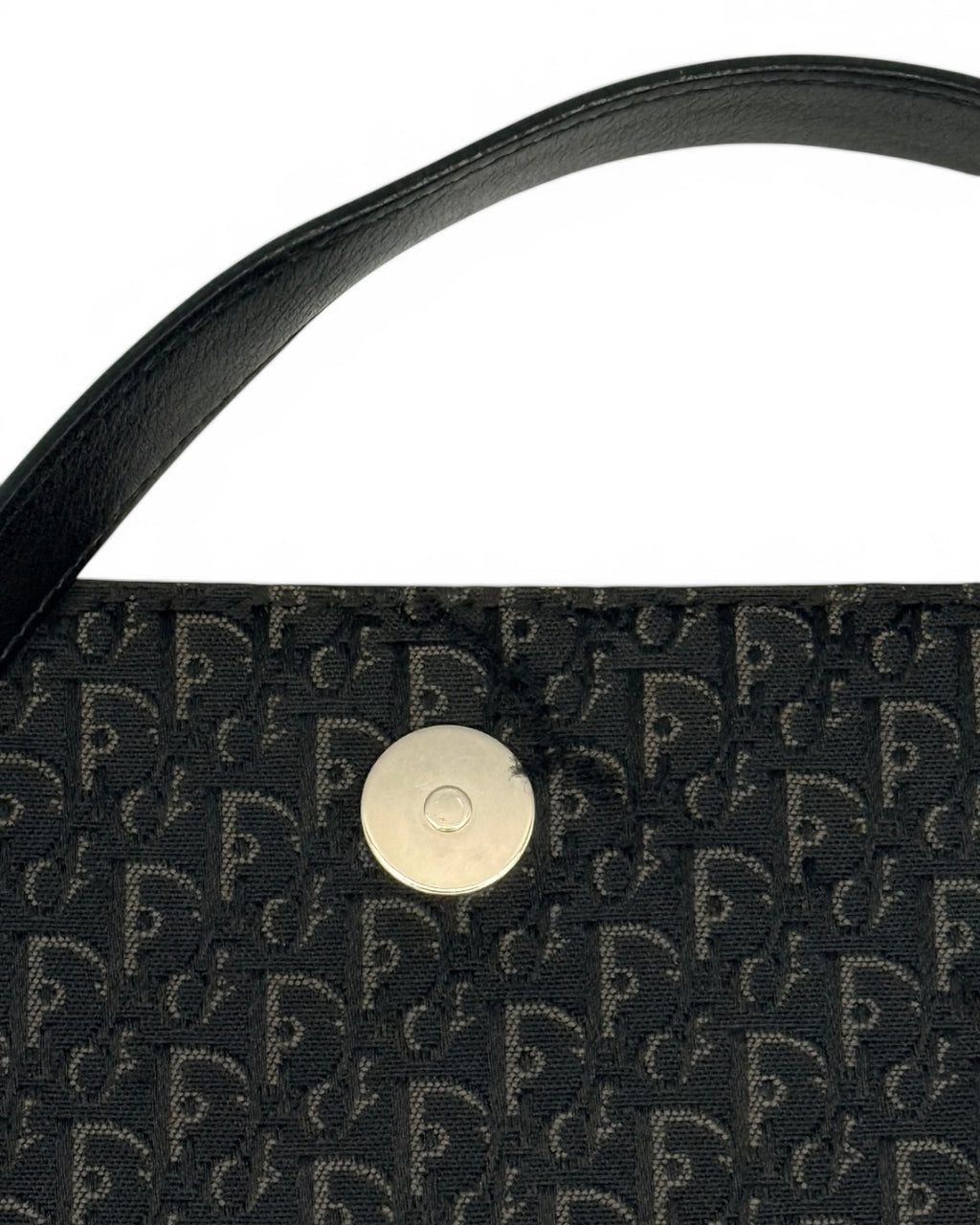 Mala de ombro Christian Dior Vintage Oblique Canvas Baguette