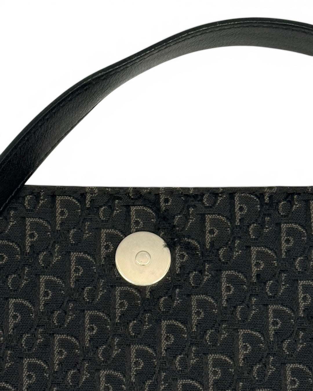 Mala de ombro Christian Dior Vintage Oblique Canvas Baguette