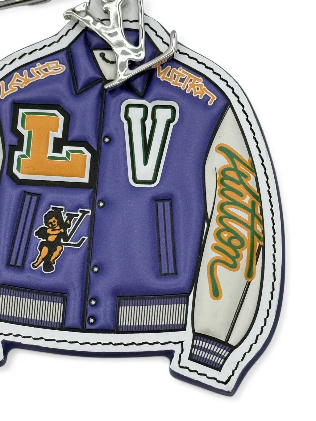 Louis Vuitton x Virgil Abloh: SS21 "Zoooom with Friends" Varsity Jacket Bag Charm