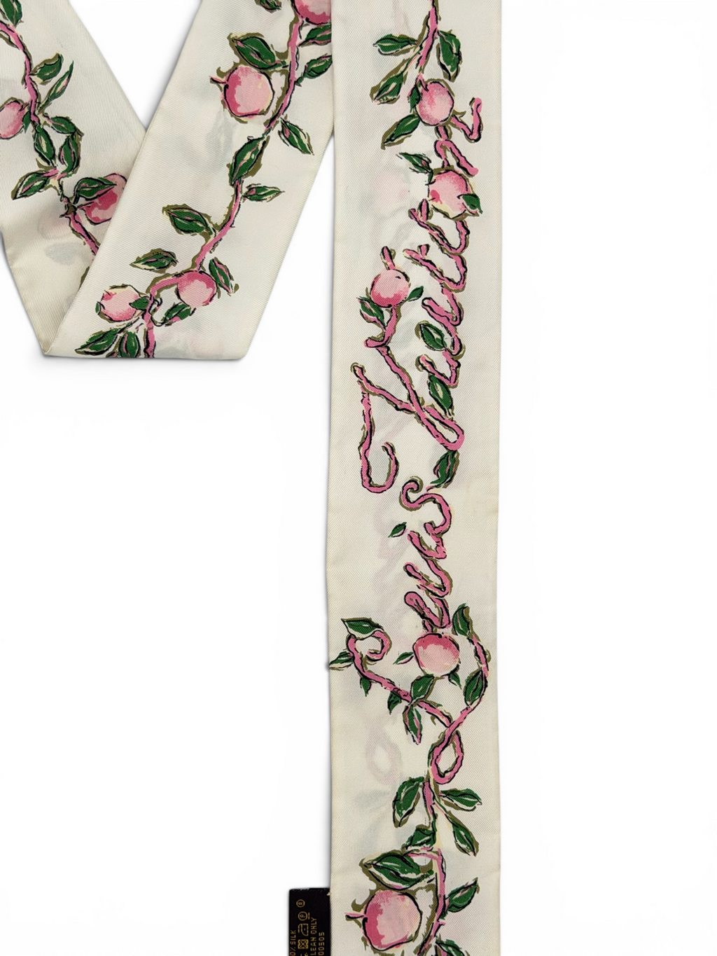 Louis Vuitton pink floral silk bandeau