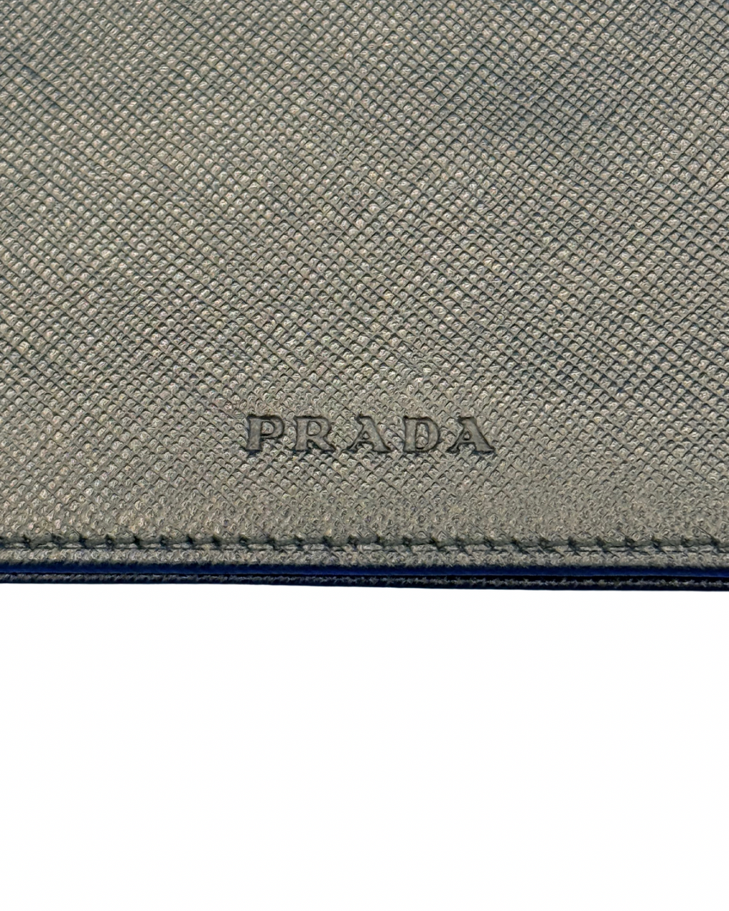 Prada Saffiano Leather Money Clip Wallet – Black