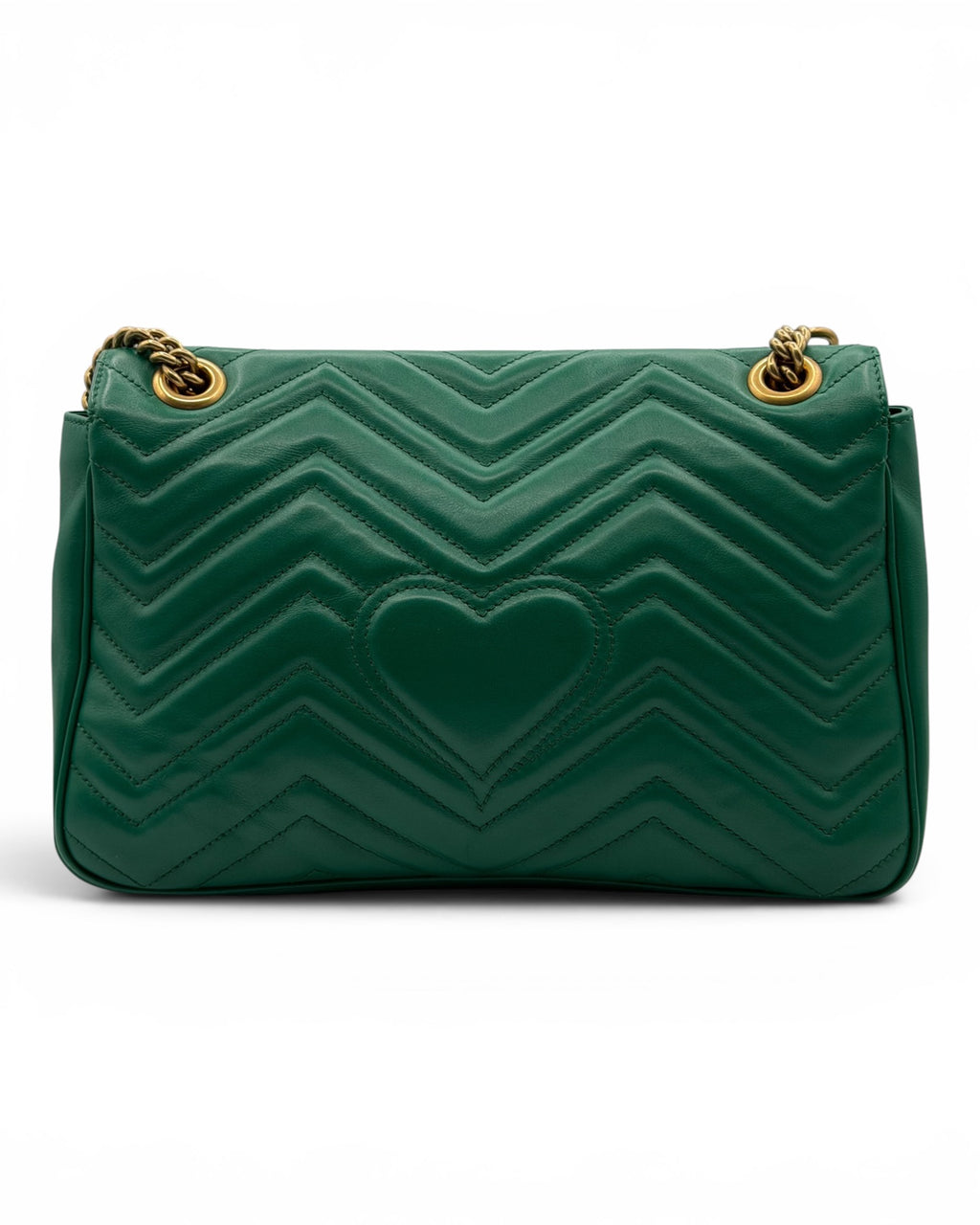 Gucci GG Marmont Matelassé Flap Bag – Green LUXVINTAGELISBON