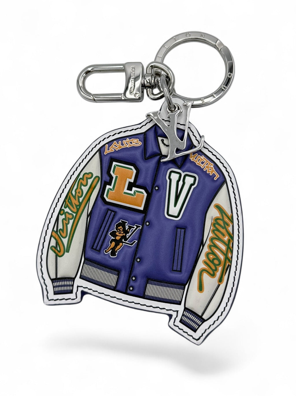 Louis Vuitton x Virgil Abloh: SS21 "Zoooom with Friends" Varsity Jacket Bag Charm