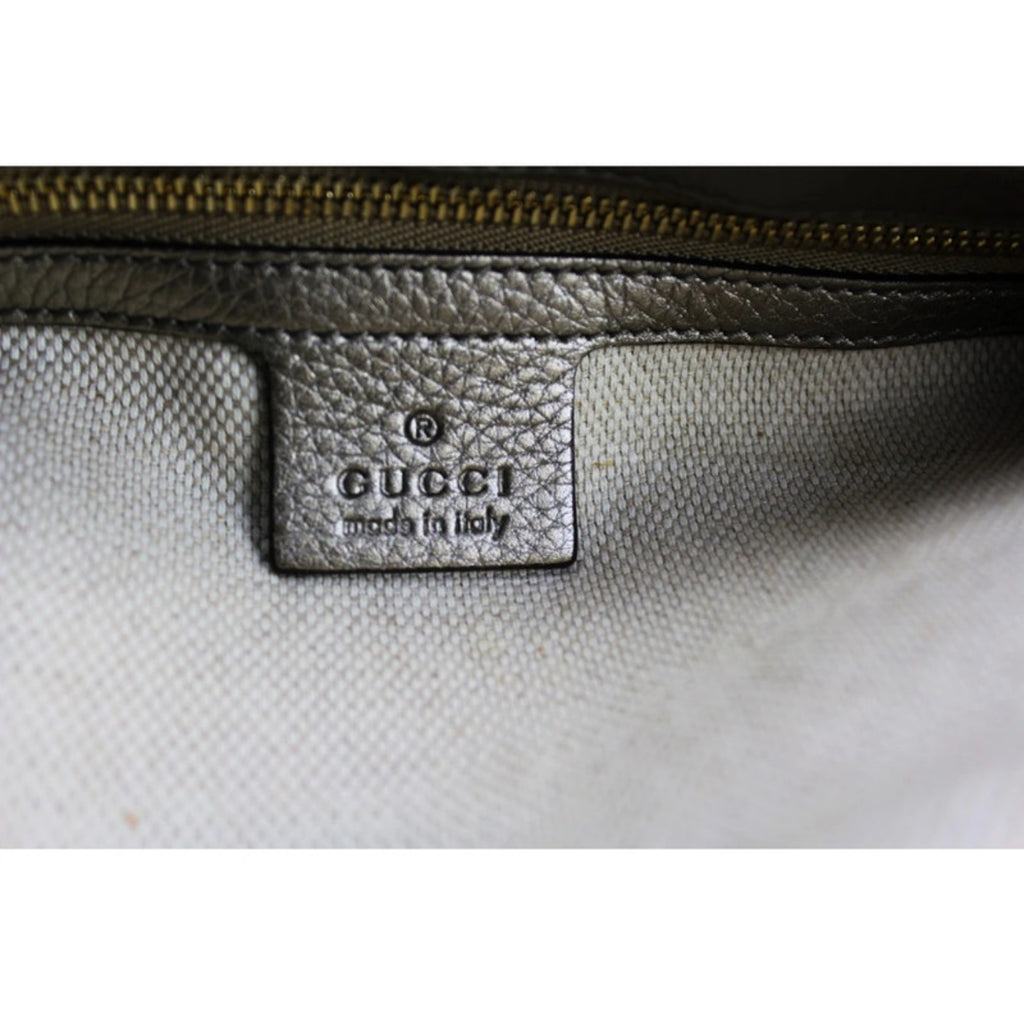 Gucci Soho Flap Disco – Metallic Leather (Gold / Silver)