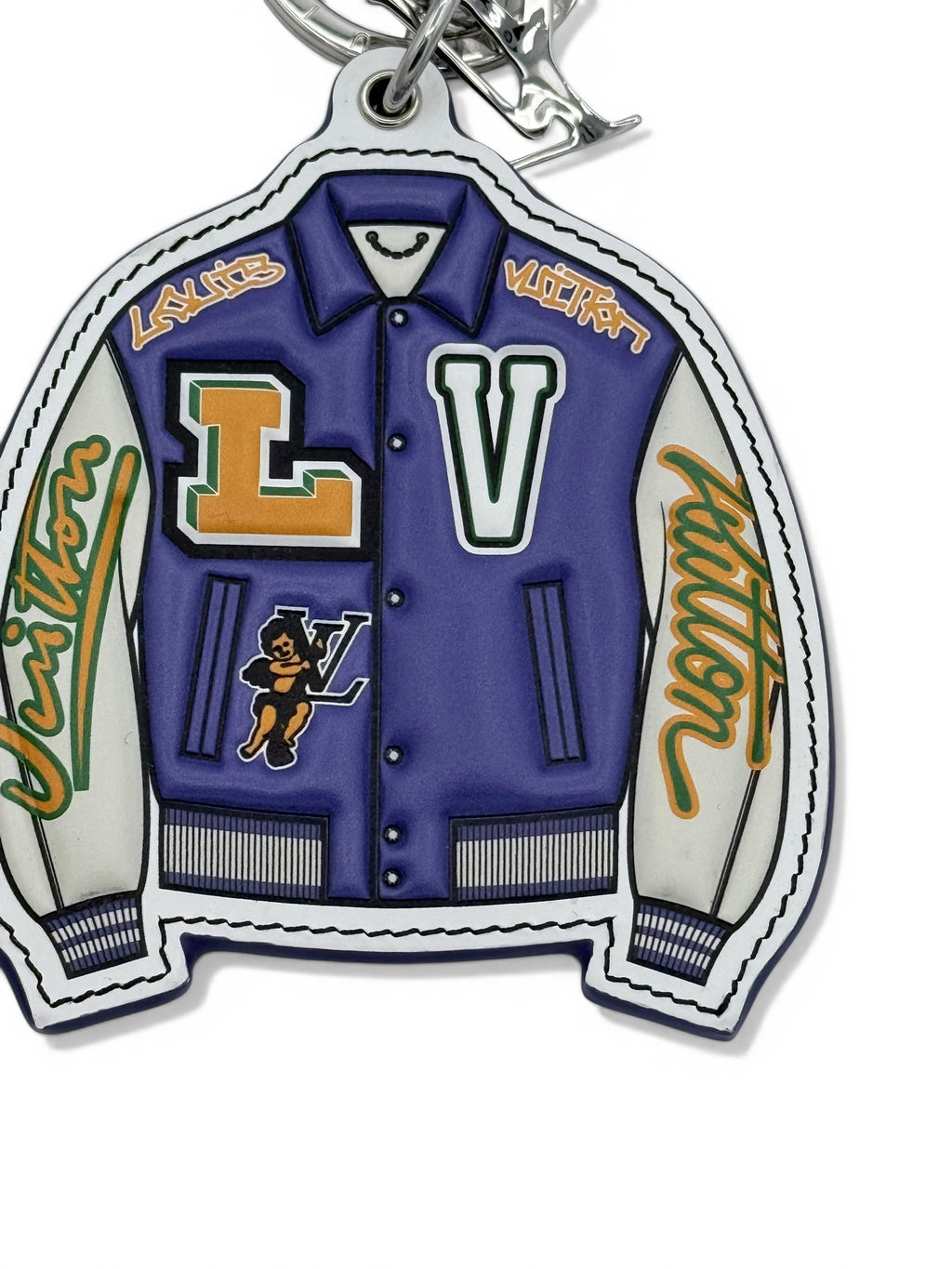 Louis Vuitton x Virgil Abloh: SS21 "Zoooom with Friends" Varsity Jacket Bag Charm
