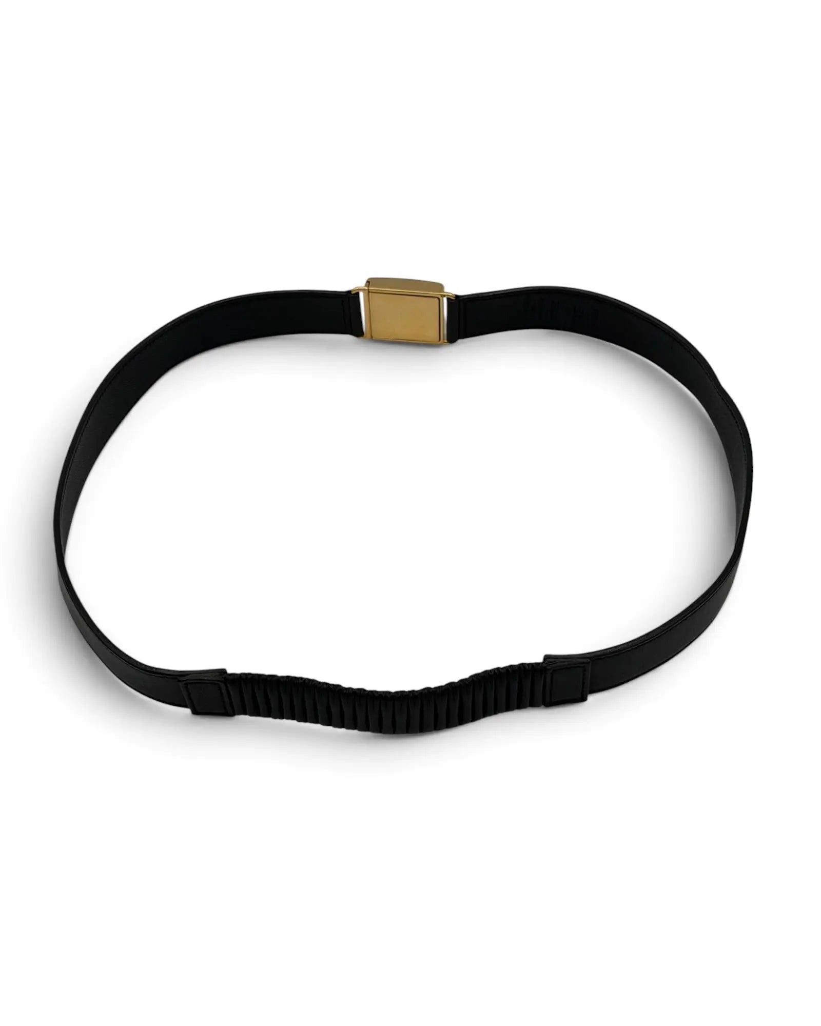 Louis Vuitton Vintage Belt – Black Leather – Gold LV Buckle LUXVINTAGELISBON