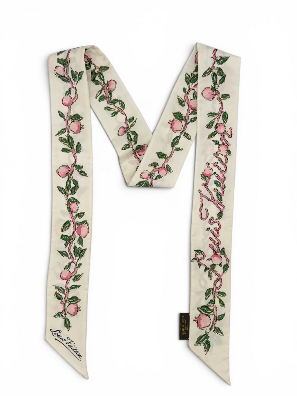 Louis Vuitton pink floral silk bandeau
