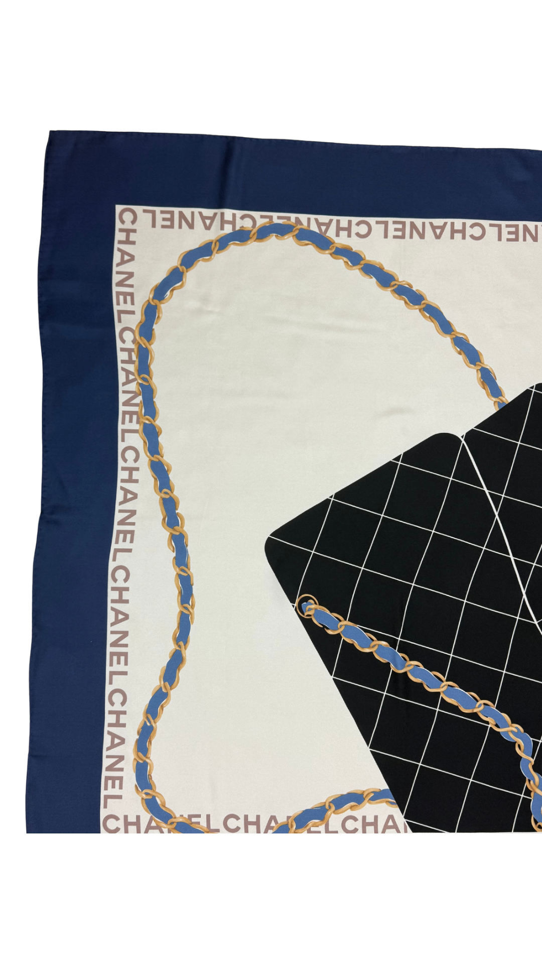 Chanel silk scarf LUXVINTAGE-LISBON