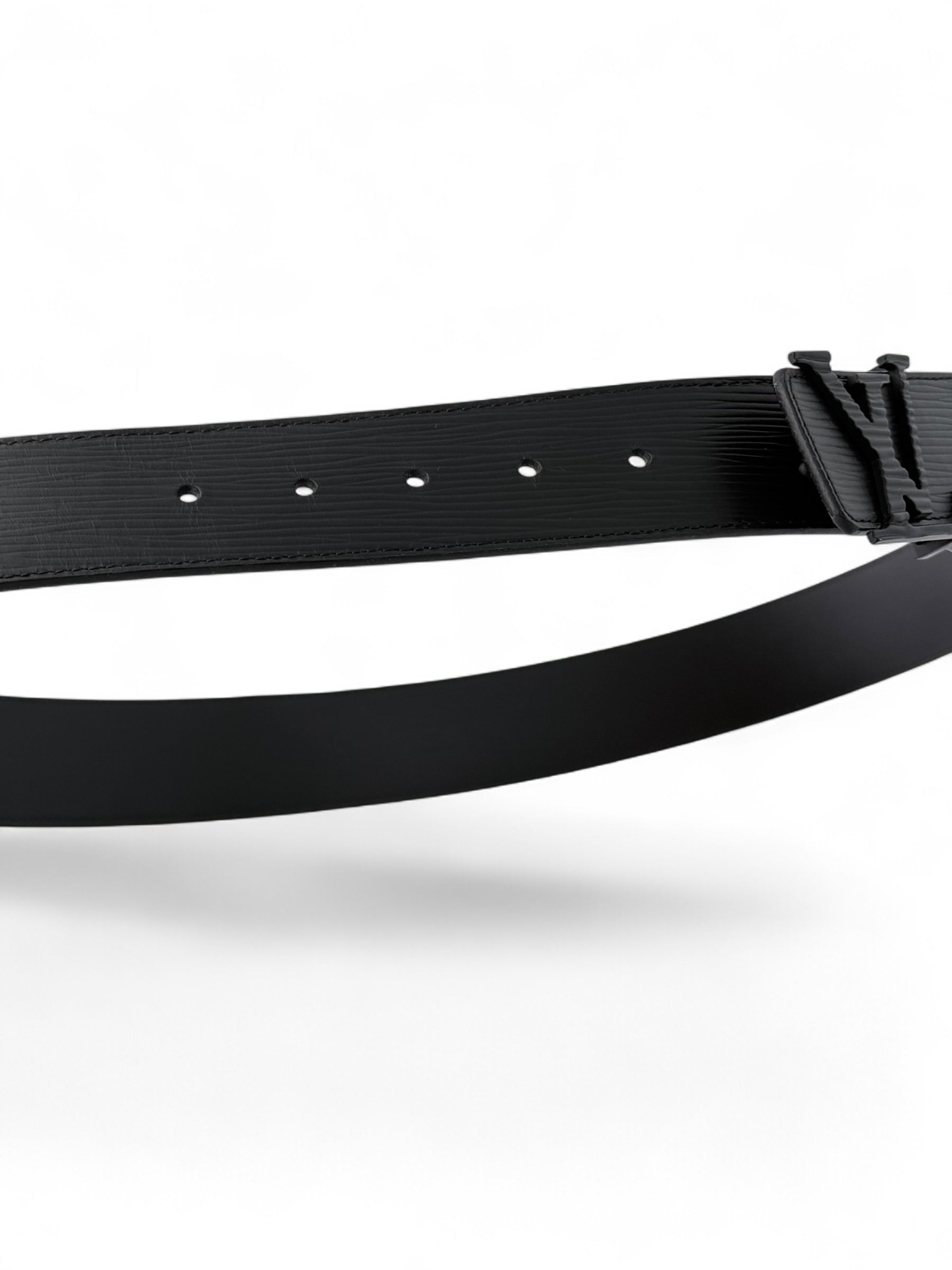 Louis Vuitton LV Initiales Belt 90cm - Black Epi Leather