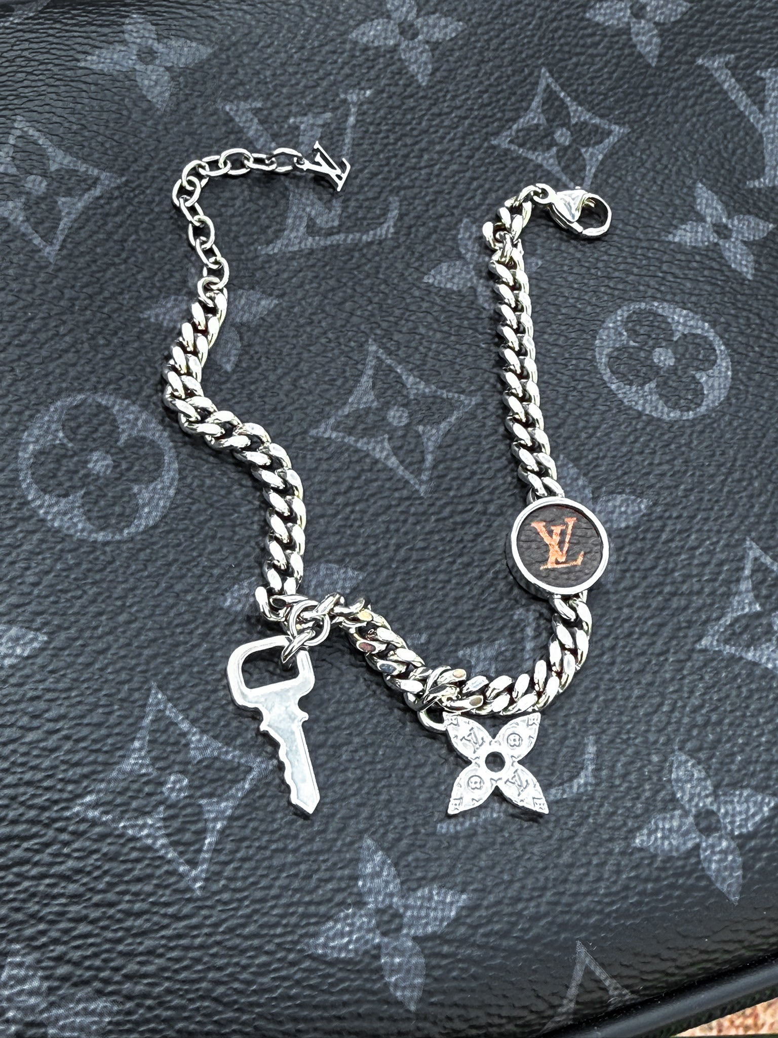 Louis Vuitton silver tone bracelet