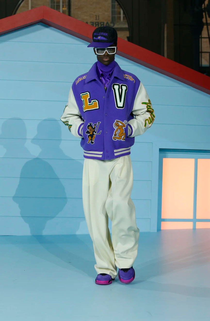 Louis Vuitton x Virgil Abloh: SS21 "Zoooom with Friends" Varsity Jacket Bag Charm
